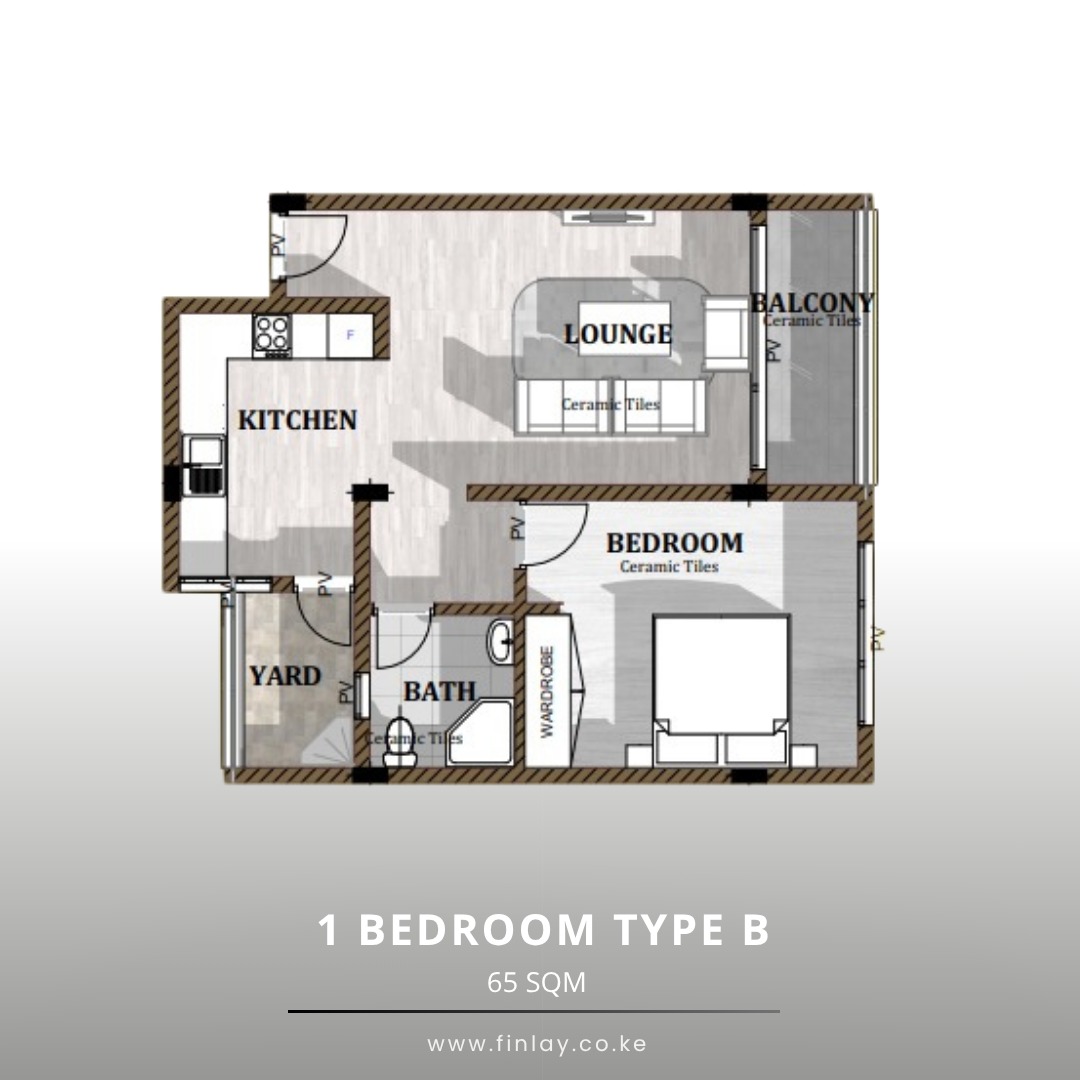 1 BR TYPE B