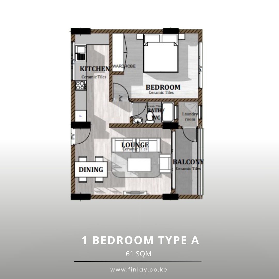 1 BR TYPE A